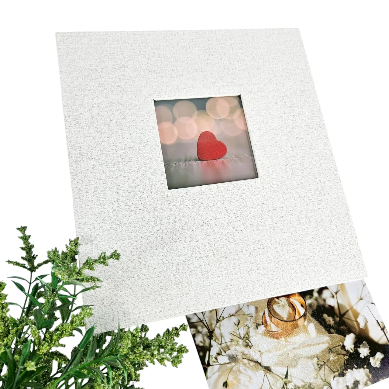 ปกอัลบั้มกระดาษไวนิลมีลาย WHITE - Image 2