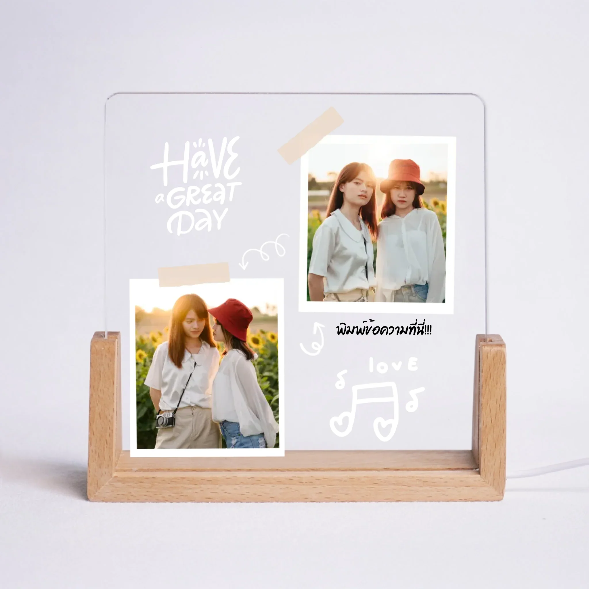 โคมไฟอะคริลิกแบบจัตุรัส - 2 Photo - Image 2