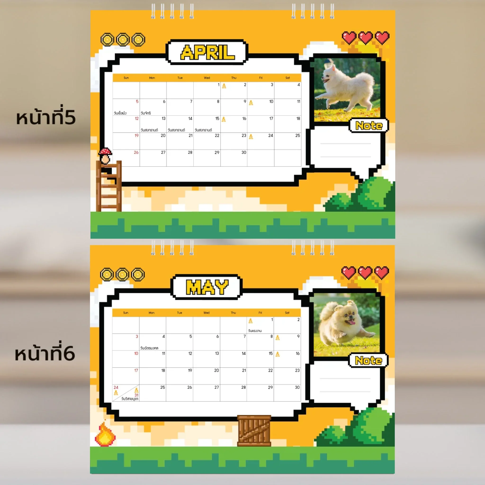 Calendar 6x8 นิ้ว - CheckPoint แนวนอน แบบปกติ14 หน้า (15รูป) - Image 4