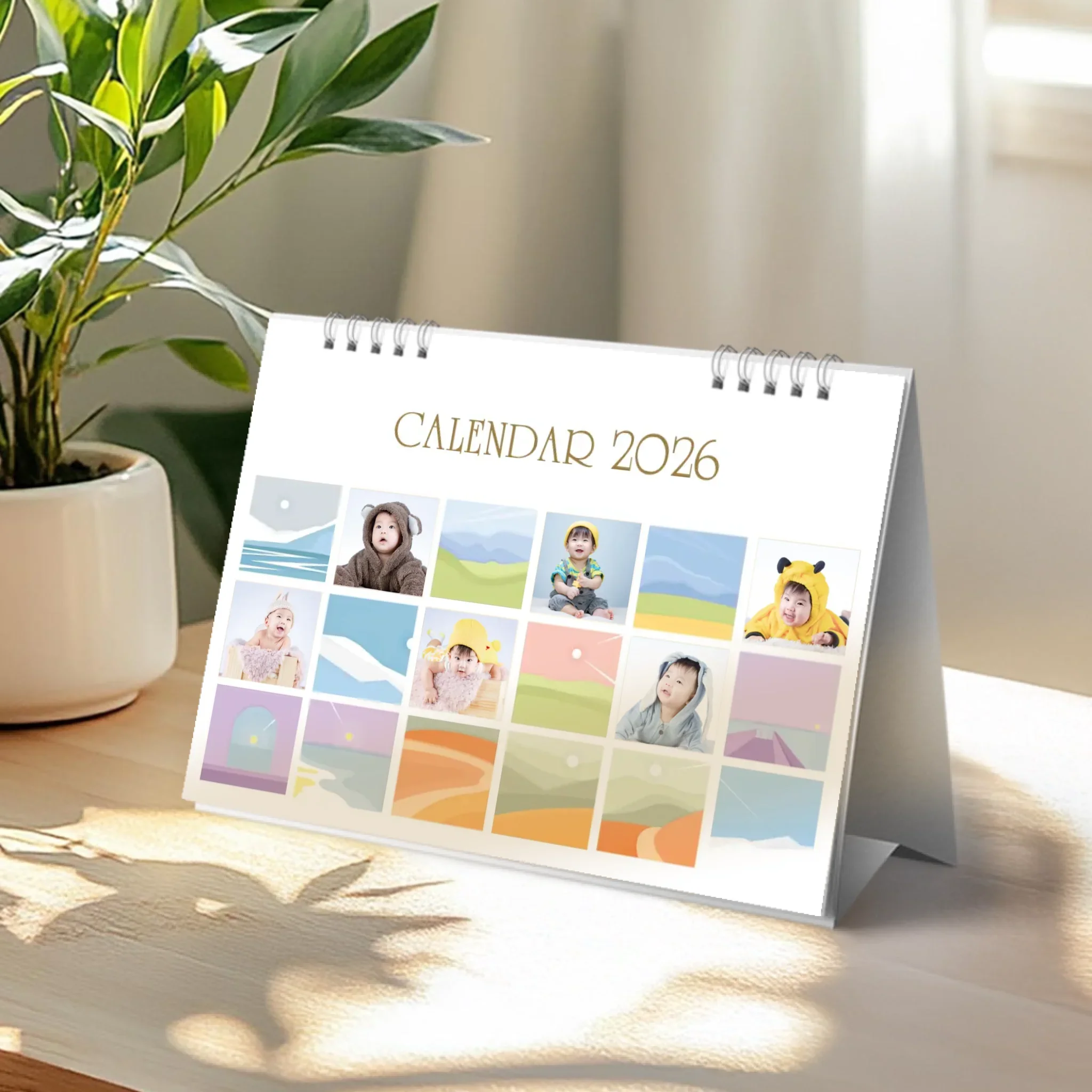 Calendar 6x8 นิ้ว -Golden Moments แนวนอน แบบพิเศษ 26 หน้า (30รูป)