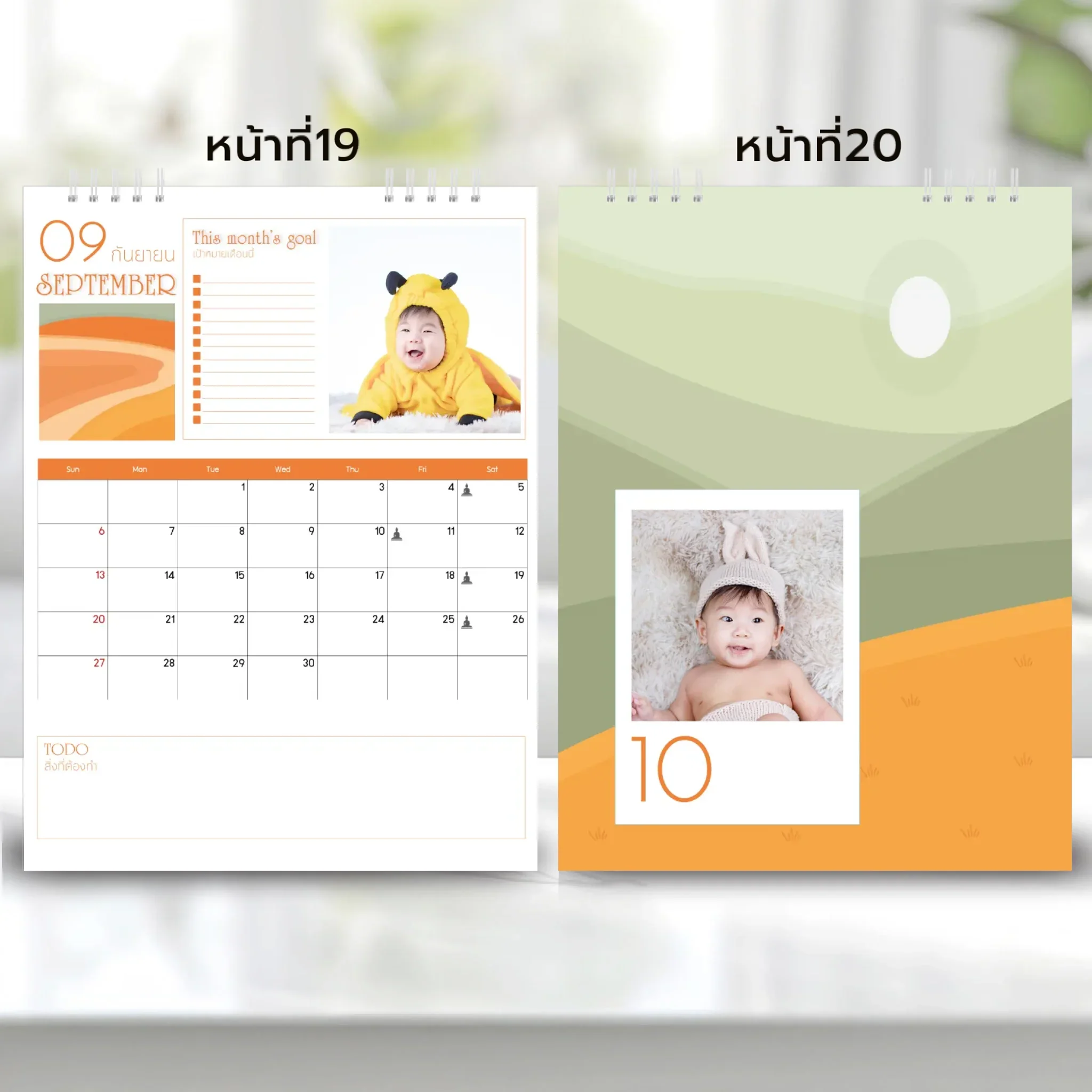 Calendar 6x8 นิ้ว - Golden Moments แนวตั้ง แบบพิเศษ 26 หน้า (30รูป) - Image 11
