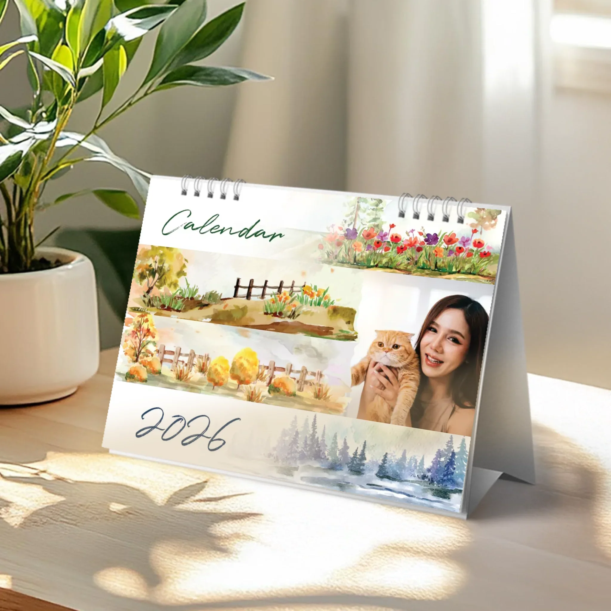 Calendar 6x8 นิ้ว -Season แนวนอน แบบพิเศษ 26 หน้า (13รูป)