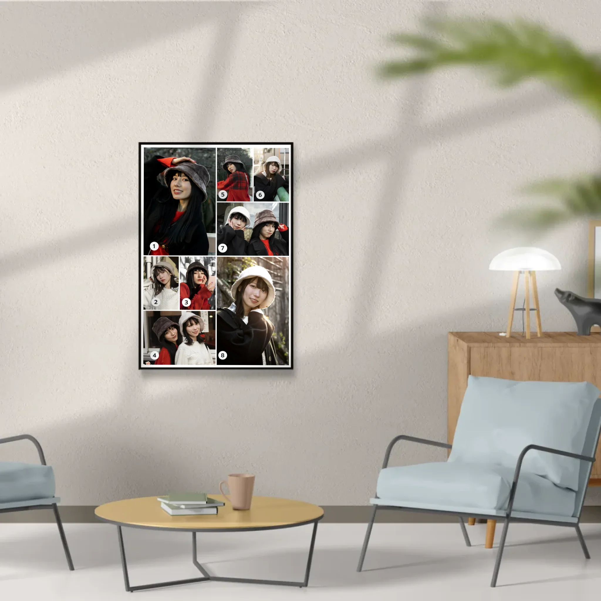 กรอบลอย PORTRAIT แนวตั้ง แบบ 8 รูป - Image 11
