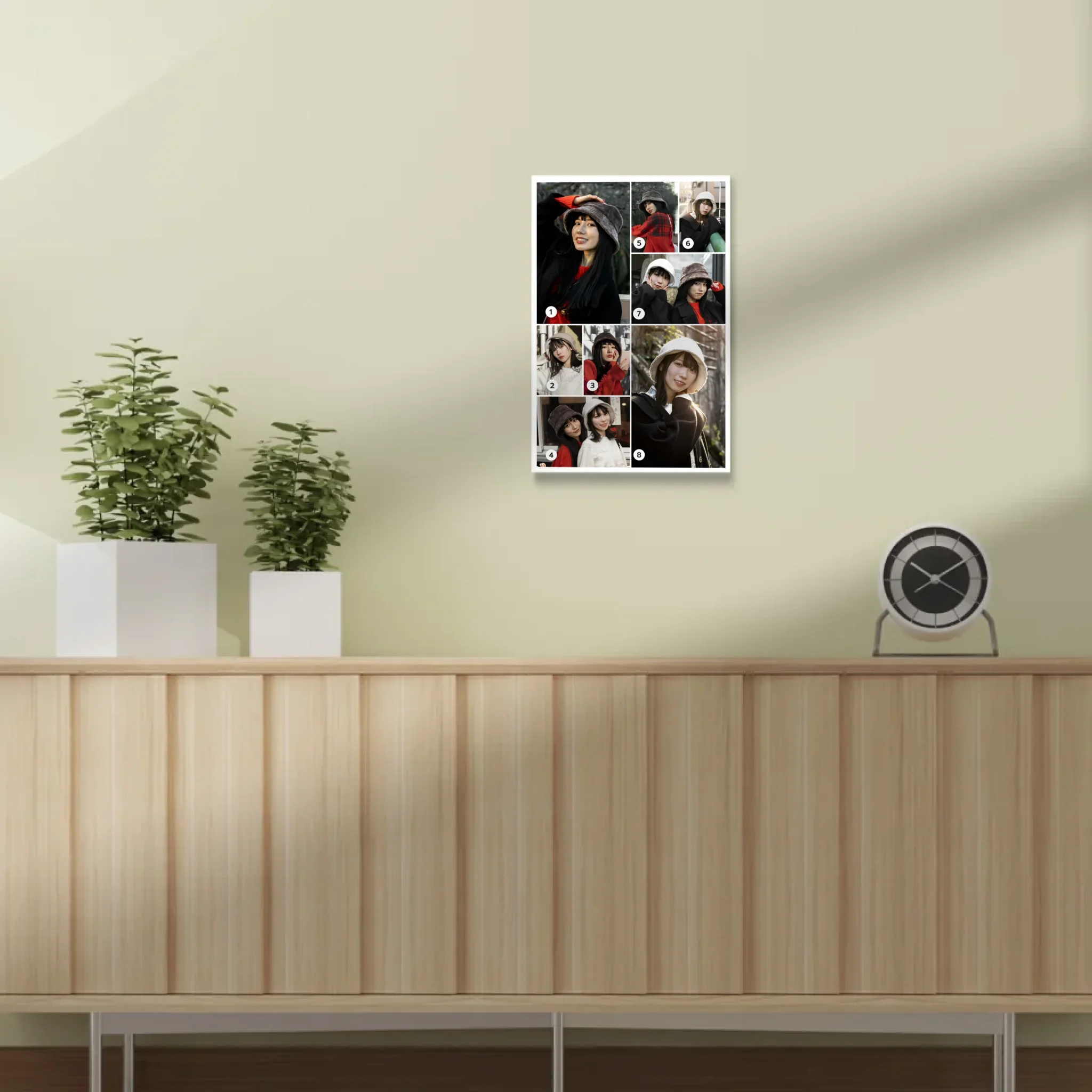 กรอบลอย PORTRAIT แนวตั้ง แบบ 8 รูป - Image 8