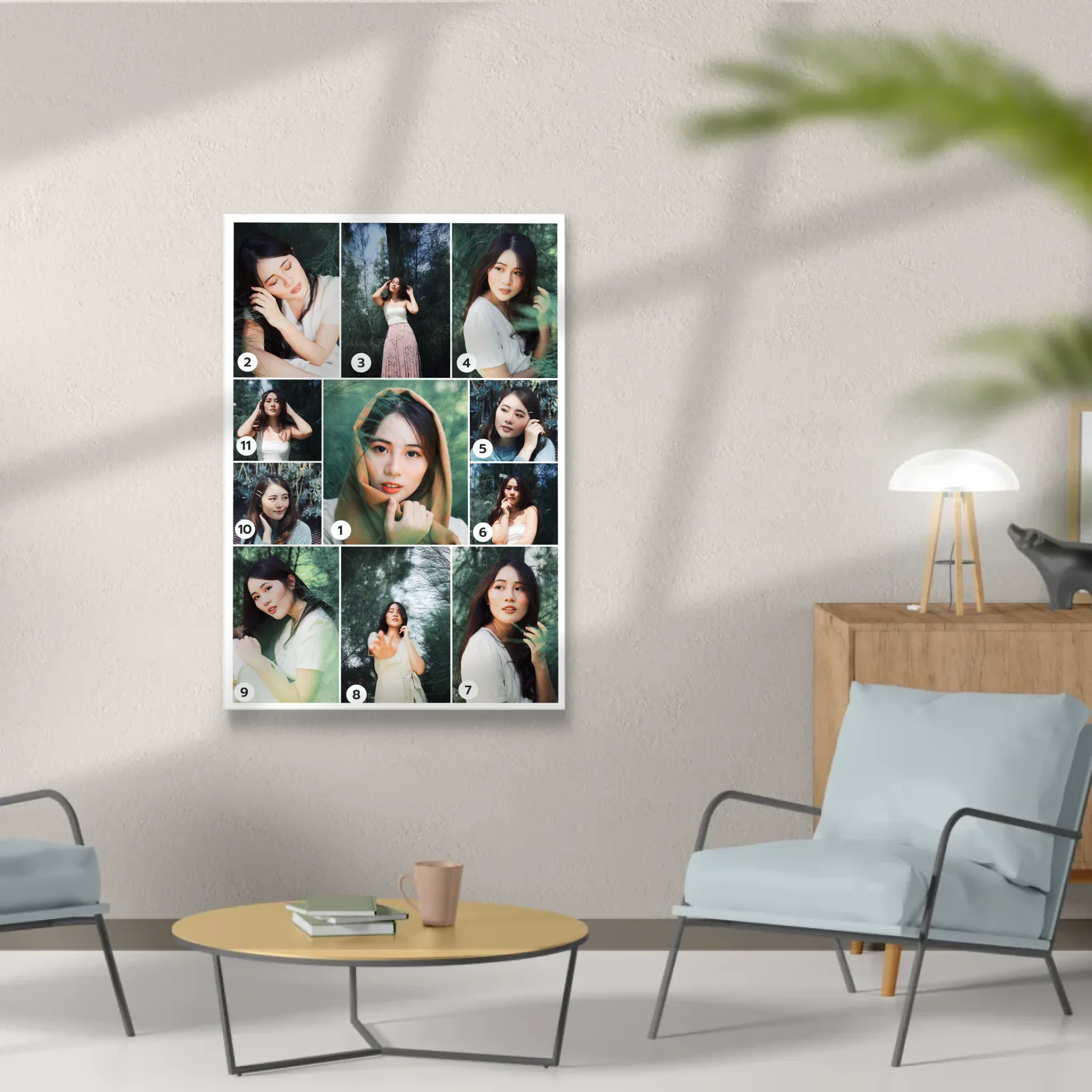 กรอบลอย PORTRAIT แนวตั้ง แบบ 11 รูป - Image 13