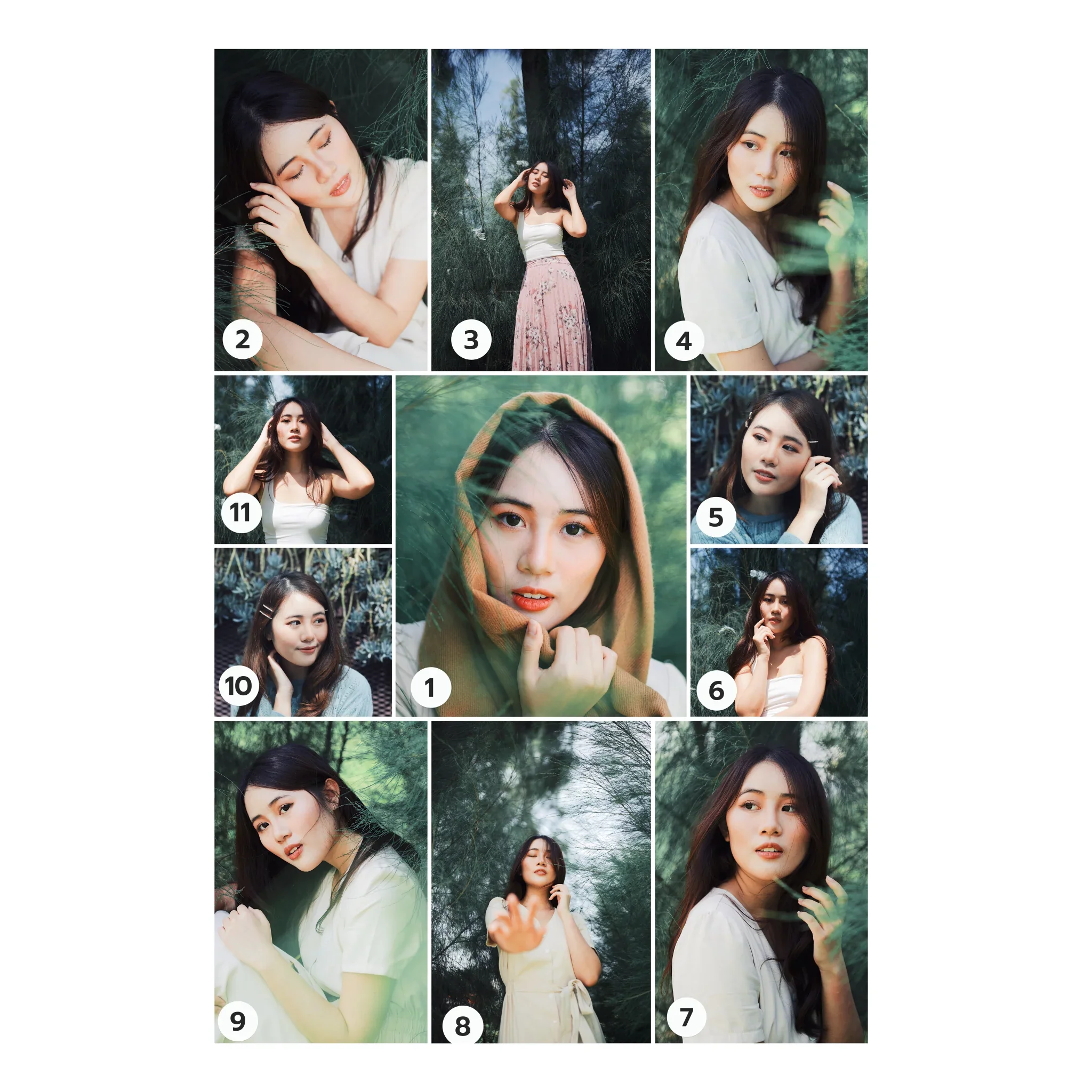 กรอบลอย PORTRAIT แนวตั้ง แบบ 11 รูป - Image 17