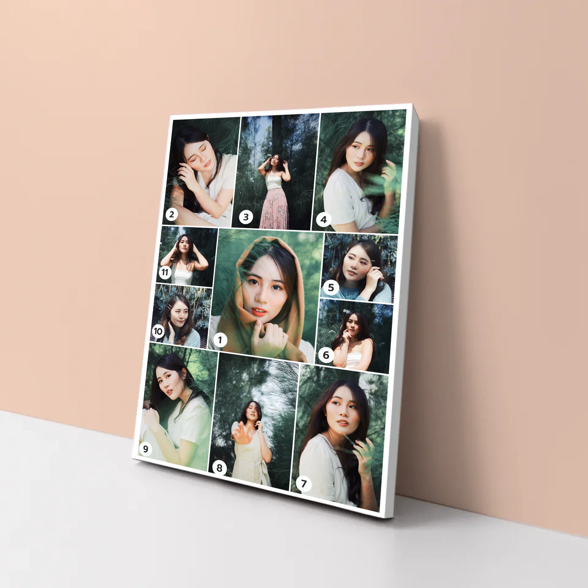 กรอบลอย PORTRAIT แนวตั้ง แบบ 11 รูป - Image 3