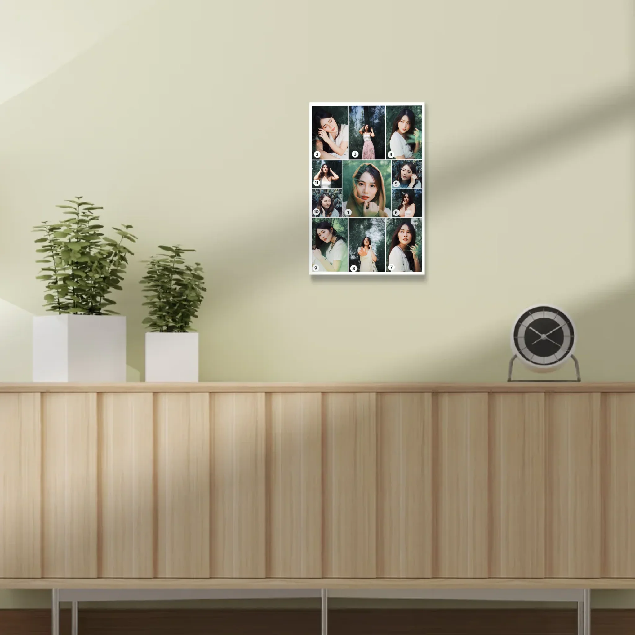 กรอบลอย PORTRAIT แนวตั้ง แบบ 11 รูป - Image 7