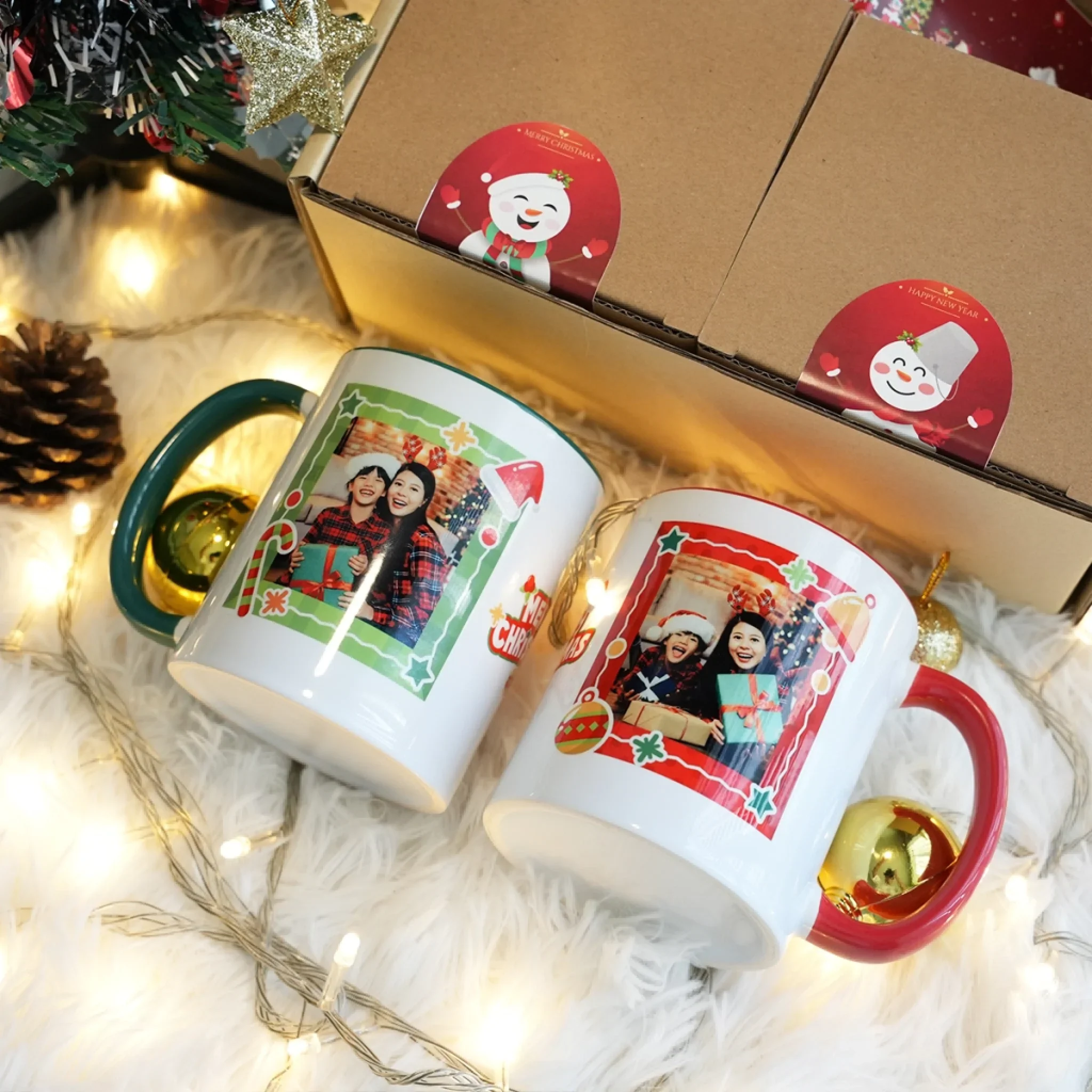 Gift Set - Mugคู่ Christmas&Happy New Year 04 - Image 4