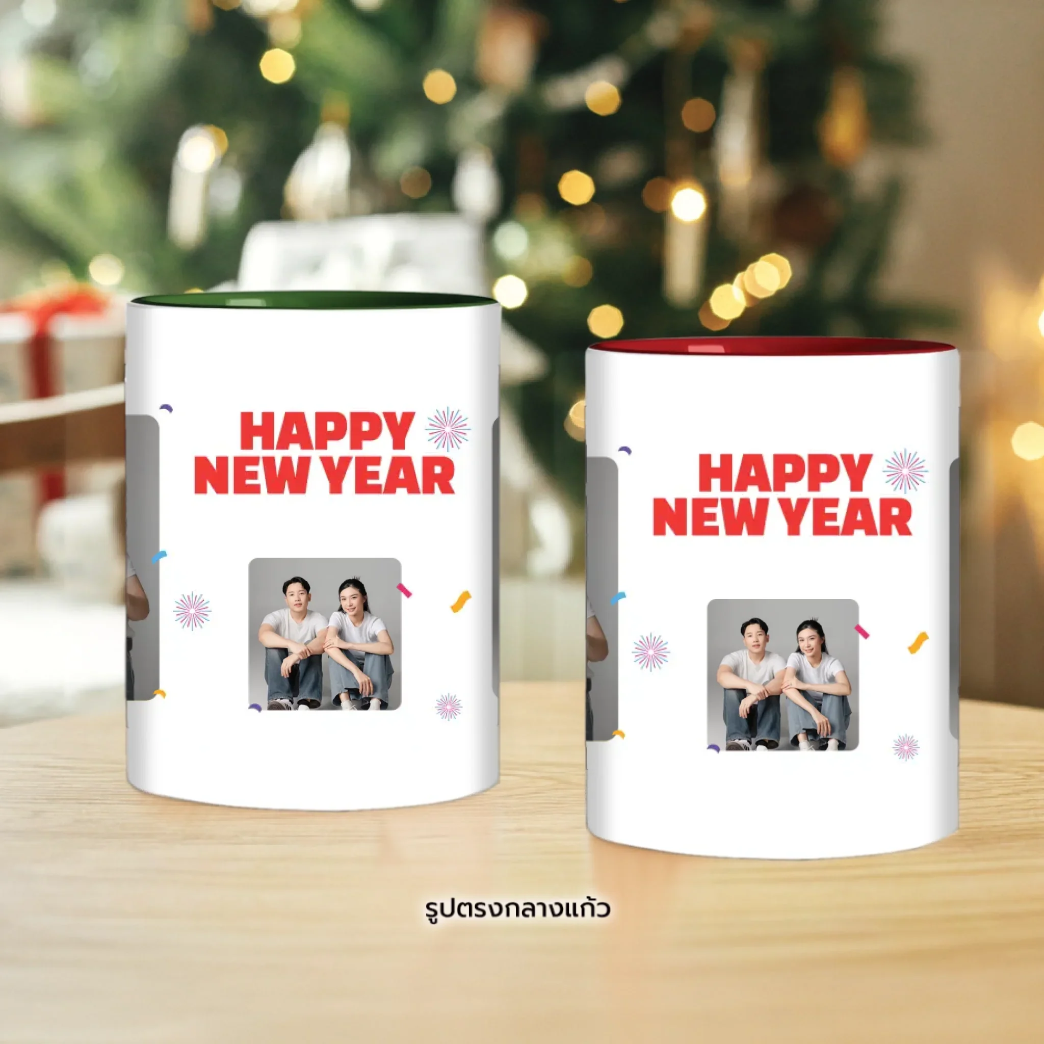 Gift Set - Mugคู่ Christmas&Happy New Year 03 - Image 3