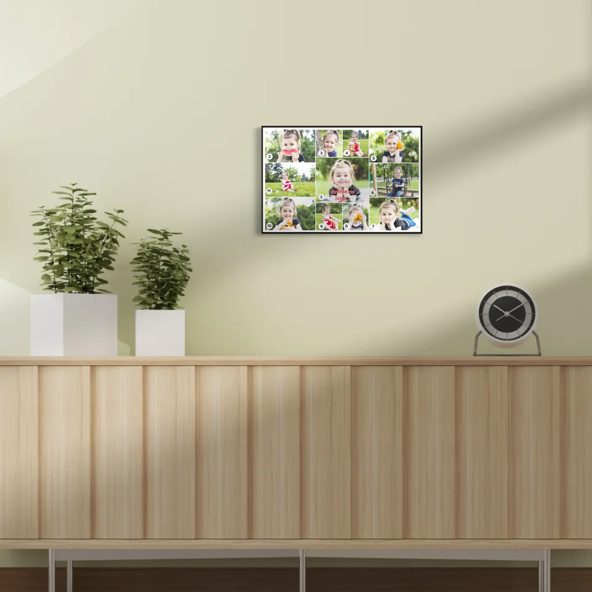กรอบลอย LANDSCAPE แนวนอน แบบ 11 รูป ใส่ข้อความ - Image 6
